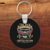 48th Birthday November 1977 Men Funny 48 Years Old Sleutelhanger (Voorkant)