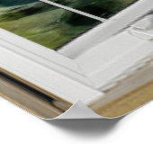 48x32 Bay-illusie met vensterverlichting voor het  Poster (Hoek)