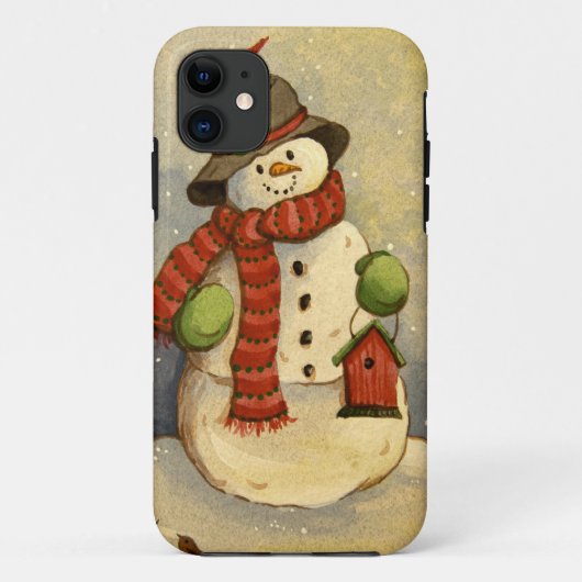 4905 Snowman & Birdhouse Case-Mate iPhone Case (Achterkant)