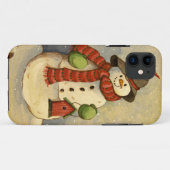 4905 Snowman & Birdhouse Case-Mate iPhone Case (Achterkant (horizontaal))