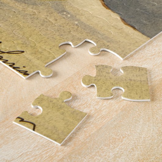 4905 Snowman & Birdhouse Kerstmis Legpuzzel (Zijkant)