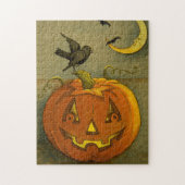 4923 Jack-o'-Lantern, Crows & Moon Puzzle Legpuzzel (Verticaal)