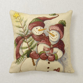 4924 Snowmen Kerstmis Kussen
