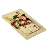 4924 Snowmen Kerstmis Magneet (Rechterzijde)