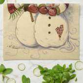 4924 Snowmen Kerstmis Theedoek (Gevouwen)