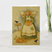 4929 Harvest Angel Thanksgiving Wenskaart Feestdagen Kaart (Voorkant)