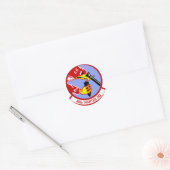492D Fighter Squadron Ronde Sticker (Envelop)