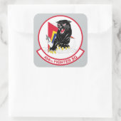 494e Vuurplein Vierkante Sticker (Tas)