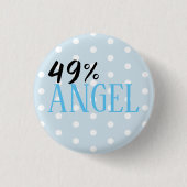 49% Angel - aanpasbaar Ronde Button 3,2 Cm (Voorkant)