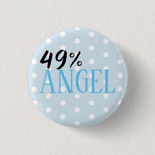 49% Angel - aanpasbaar Ronde Button 3,2 Cm (Voorkant)