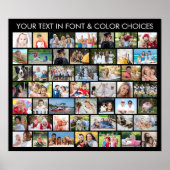 49 Foto Collage Meerdere Vormen Persoonlijk Poster (Voorkant)