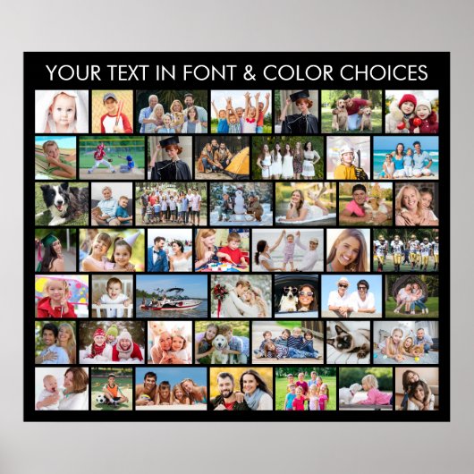 49 Foto Collage Meerdere Vormen Persoonlijk Poster (Voorkant)