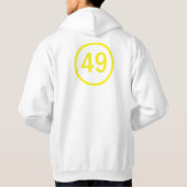 49 in een cirkel hoodie (Achterkant)