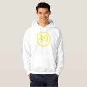 49 in een cirkel hoodie (Voorkant volledig)