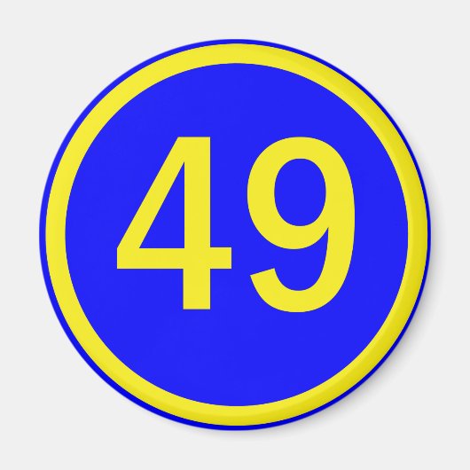 49 in een cirkel magneet (Voorkant)