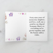 49 jaar in bloei, een erfenis van liefde kaart (Binnen)