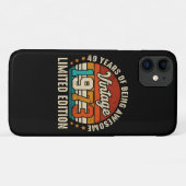 49 jaar Old Gifts  1973 Limited Edition 49t Case-Mate iPhone Case (Achterkant (horizontaal))