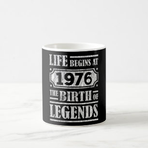 49 jaar oud 1976 Geboorte van de legende 49e verja Koffiemok