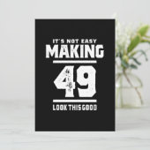 49 Jaar Oud - 49e Verjaardag Grappig Cadeau Kaart (Staand voorkant)