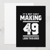 49 Jaar Oud - 49e Verjaardag Grappig Cadeau Kaart (Voorkant / Achterkant)