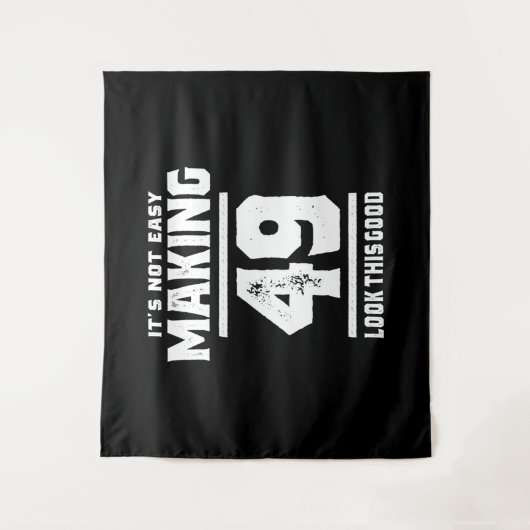 49 Jaar Oud - 49e Verjaardag Grappig Cadeau Wandkleed (Voorkant)