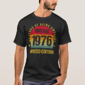 49 jaar oud Negenenveertig 1976 49e verjaardag Vin T-shirt (Voorkant)