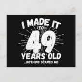 49 Jaar Oud Sarcastisch Meme Grappig 49e Verjaarda Briefkaart (Voorkant)