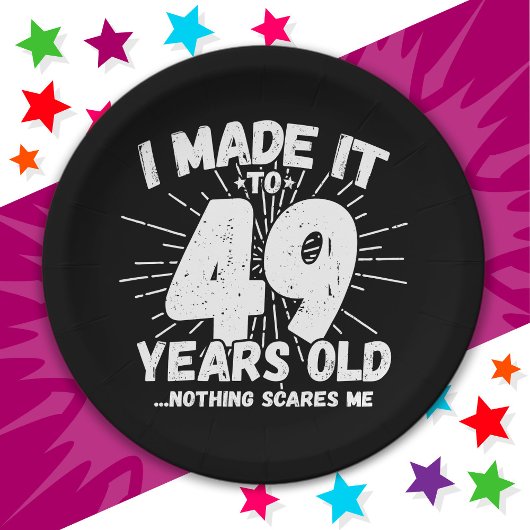 49 Jaar Oud Sarcastisch Meme Grappig 49e Verjaarda Papieren Bordje