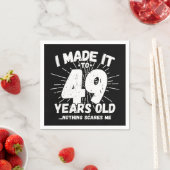 49 Jaar Oud Sarcastisch Meme Grappig 49e Verjaarda Servet (Insitu)