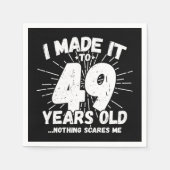 49 Jaar Oud Sarcastisch Meme Grappig 49e Verjaarda Servet (Voorkant)