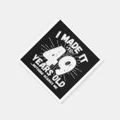 49 Jaar Oud Sarcastisch Meme Grappig 49e Verjaarda Servet (Hoek)