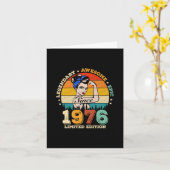 49 jaar oude Bday 1976  49e Verjaardag Vrouwen Kaart (Gele Bloem)