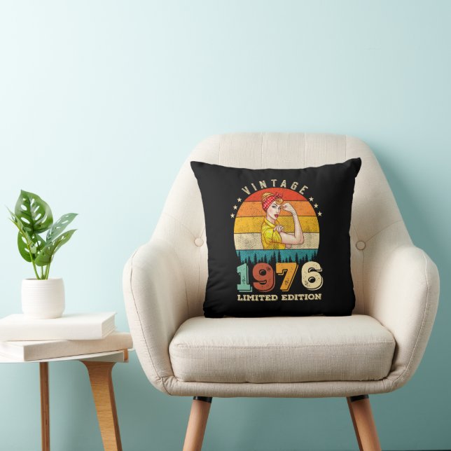 49 jaar oude Bday 1976  49e Verjaardag Vrouwen Kussen (Stoel)