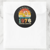 49 jaar oude Bday 1976  49e Verjaardag Vrouwen Ronde Sticker (Tas)