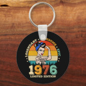 49 jaar oude Bday 1976  49e Verjaardag Vrouwen Sleutelhanger (Voorkant)