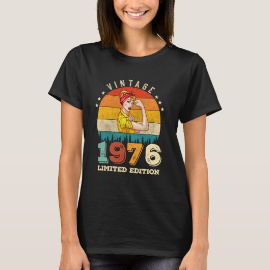 49 jaar oude Bday 1976  49e Verjaardag Vrouwen T-shirt (Voorkant)