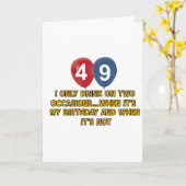 49 jaar oude design kaart (Gele Bloem)