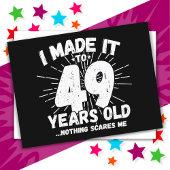 49 Jaar Oude Sarcastische Meme Leuk 49e Verjaardag Briefkaart