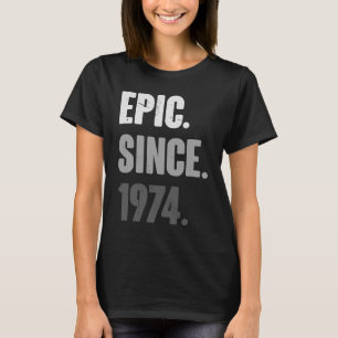 49 jaar oude Vintage 1974 geboortedag 49e decorati T-shirt