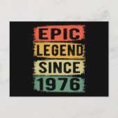 49 Jaar Verjaardag 1976 Epische Legende 49e Verjaa Briefkaart (Voorkant)