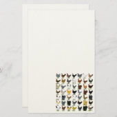 49 kippen briefpapier (Voorkant / Achterkant)