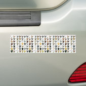 49 kippen bumpersticker (Op auto)