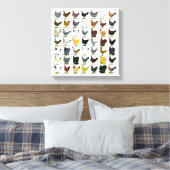 49 kippen canvas afdruk (Insitu (Slaapkamer))