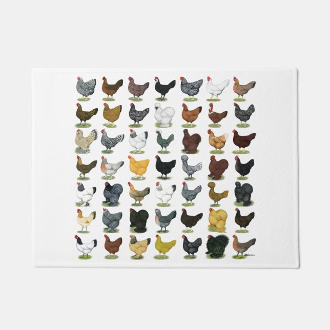 49 Kippen Deurmat (Voorkant)