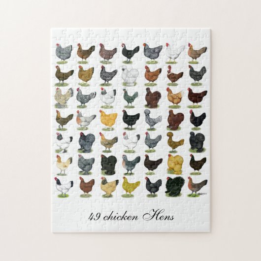 49 Kippen Legpuzzel (Verticaal)