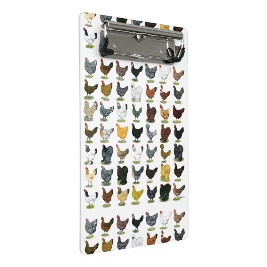 49 kippen mini klembord (Schuin)
