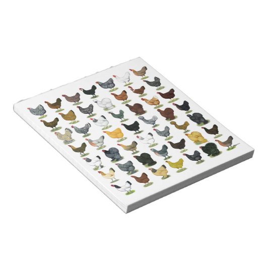 49 kippen notitieblok (Schuin)