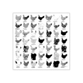 49 kippen rubberstempel (Afrduk)