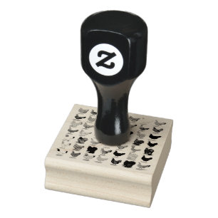 49 Kippen Rubberstempel