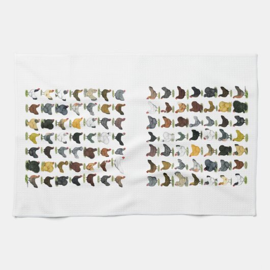 49 Kippen Theedoek (Horizontaal)